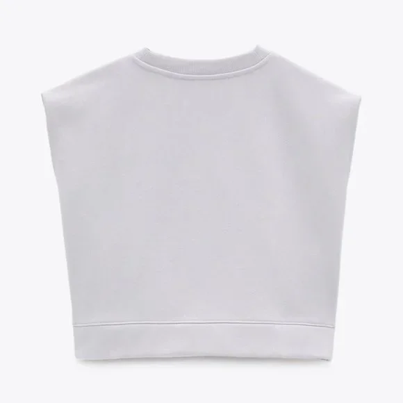 ZARA OVERSIZED CUT OUT SWEATSHIRT - Picture 2 of 5